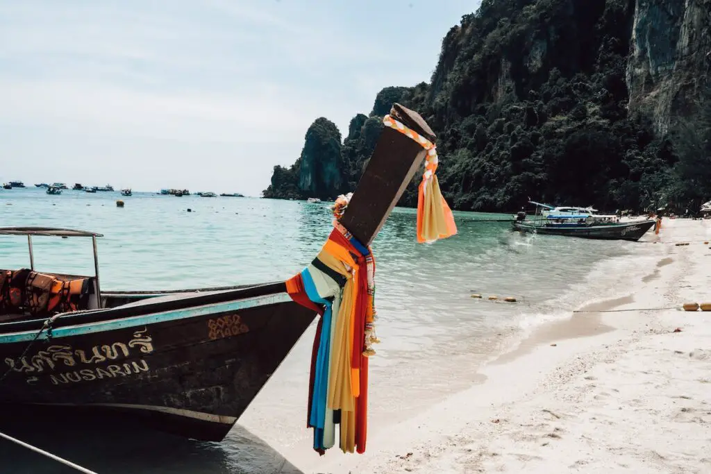 two boats on a beach